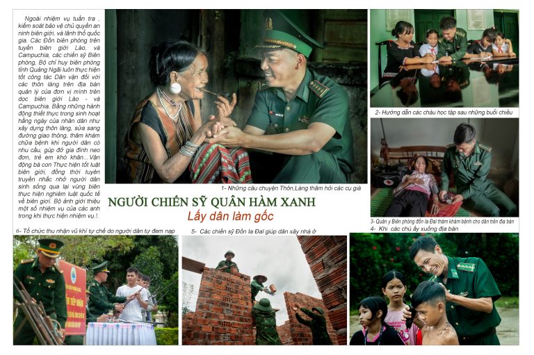 Người chiến sỹ quân hàm xanh lấy dân làm gốc