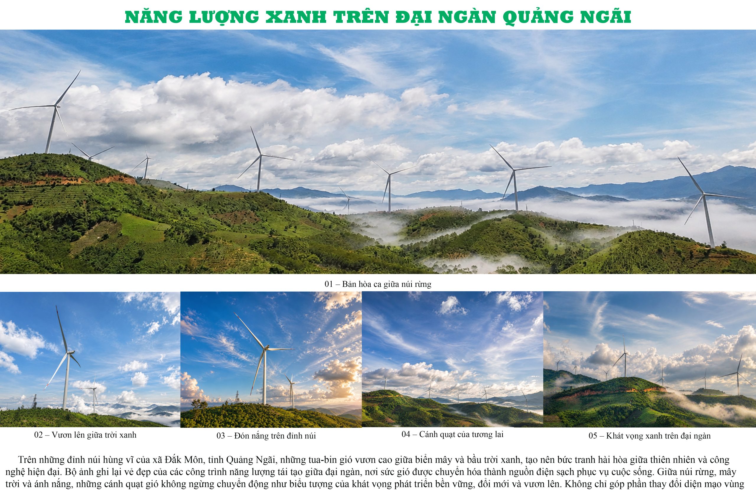NĂNG LƯỢNG XANH TRÊN ĐẠI NGÀN QUẢNG NGÃI