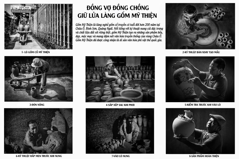 Đồng vợ đồng chồng giữ lửa lò gốm Mỹ Thiện